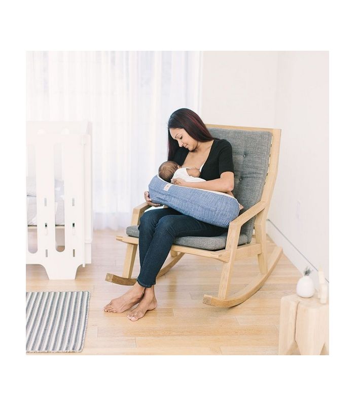 Cojin de Lactancia Natural Curve Ergobaby - Azul Vintage